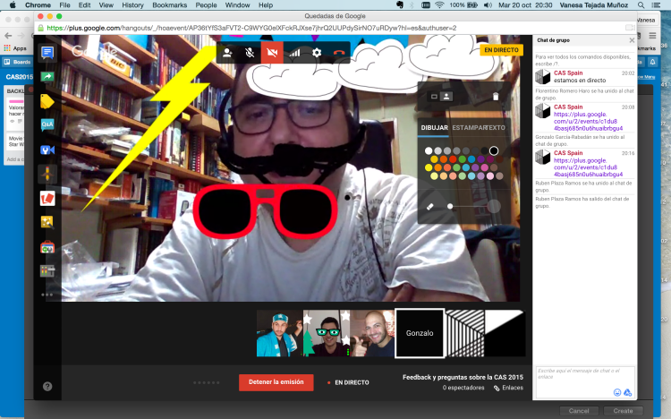 CAS2015_HangoutFeedback